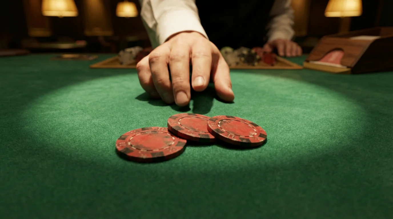 Cashback casino bonuses UK — a few casino chips being returned to a player's open hand