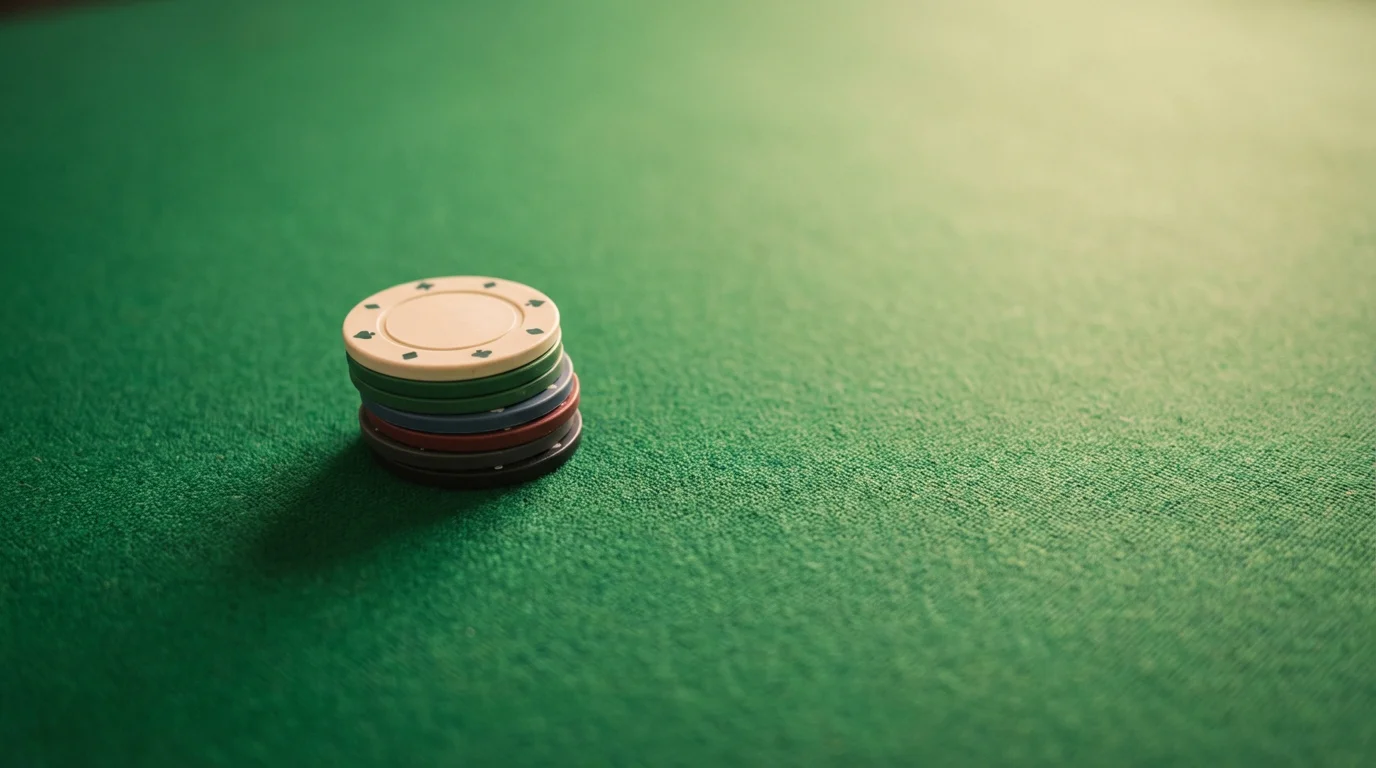 UK no deposit casino welcome bonus guide — poker chips on green felt table